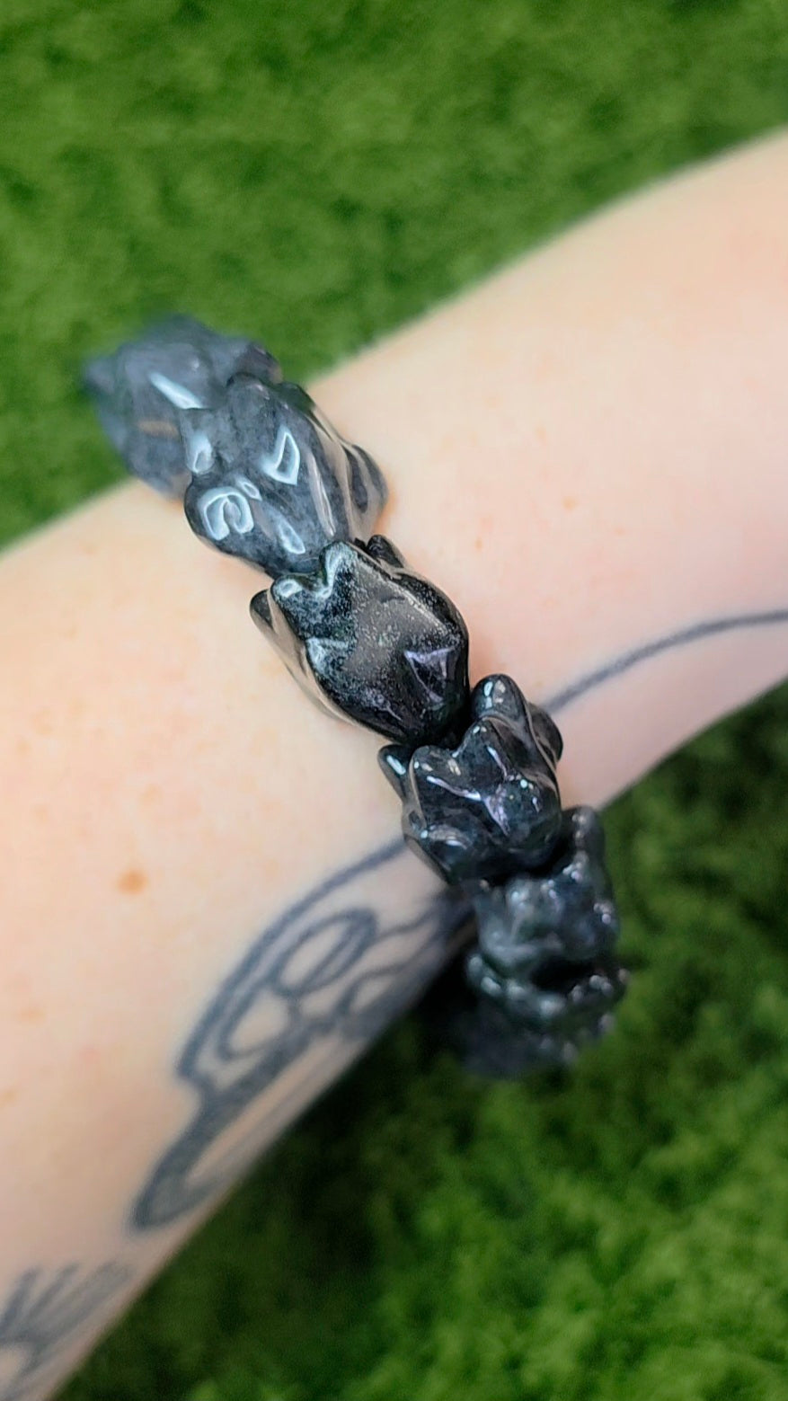 Black Jadeite Dragon Bracelet