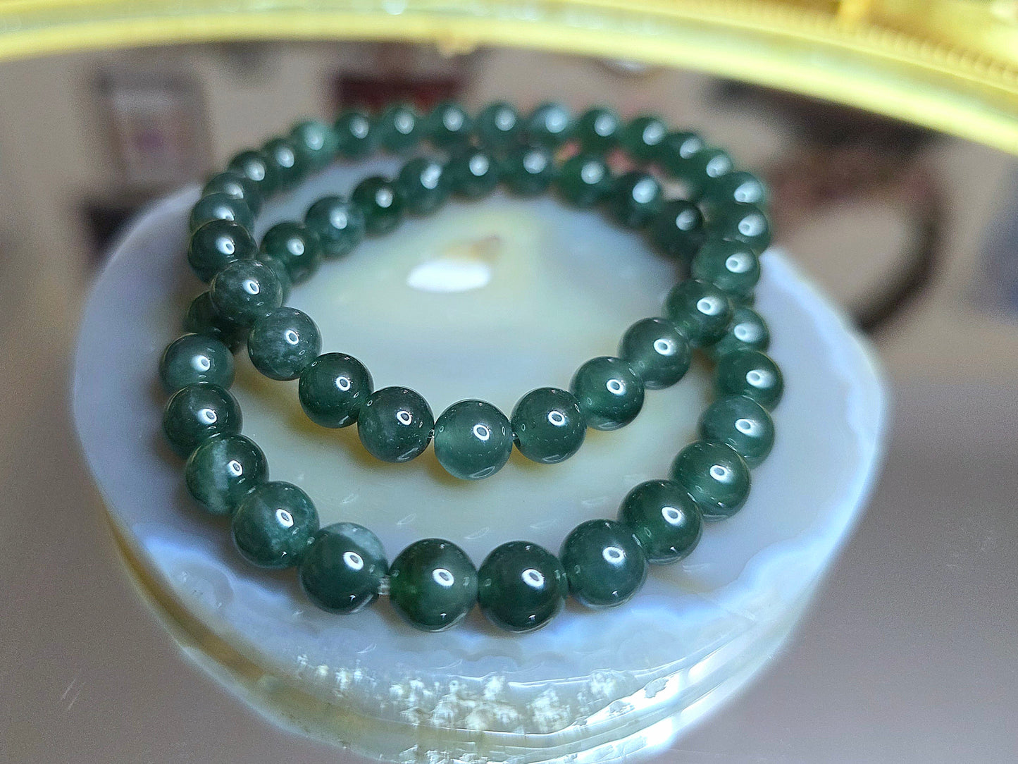 7mm Jadeite Stretch Bracelet