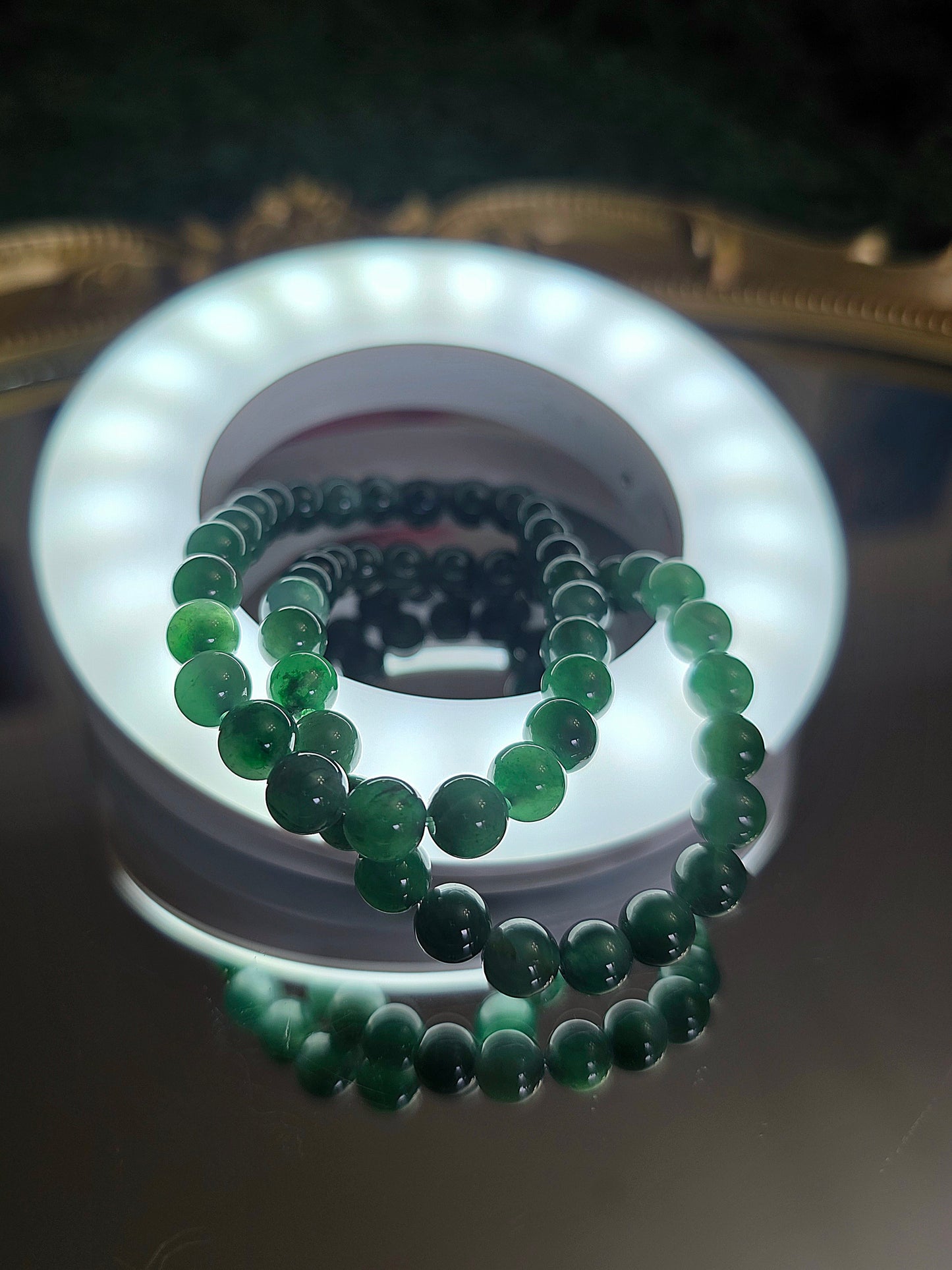 7mm Jadeite Stretch Bracelet