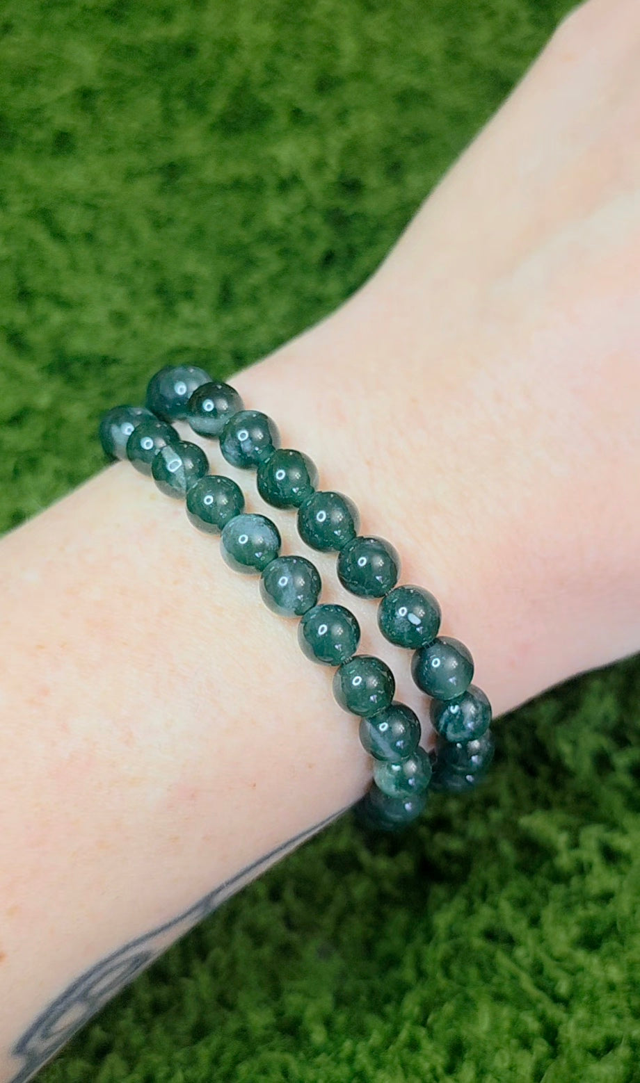 7mm Jadeite Stretch Bracelet
