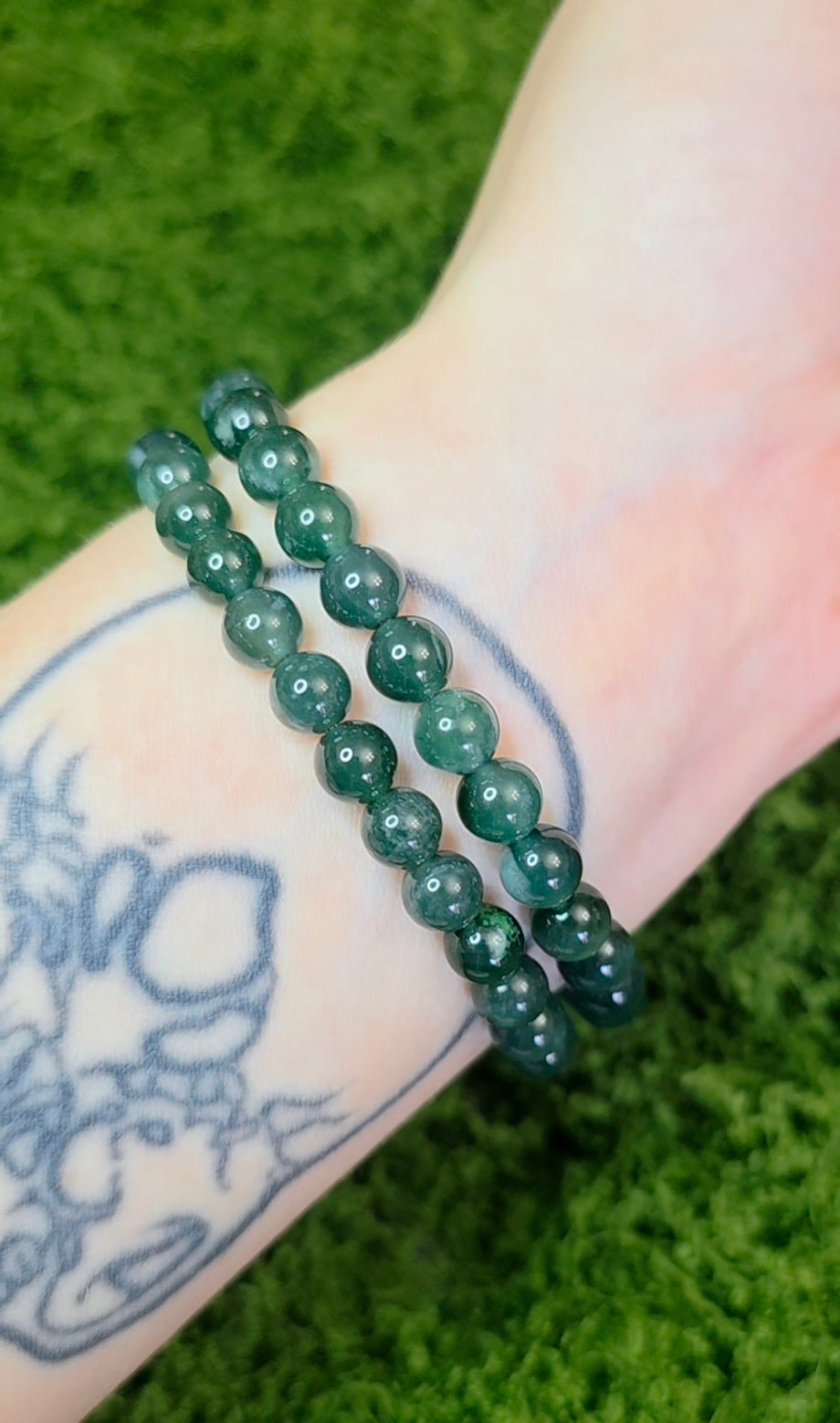 7mm Jadeite Stretch Bracelet