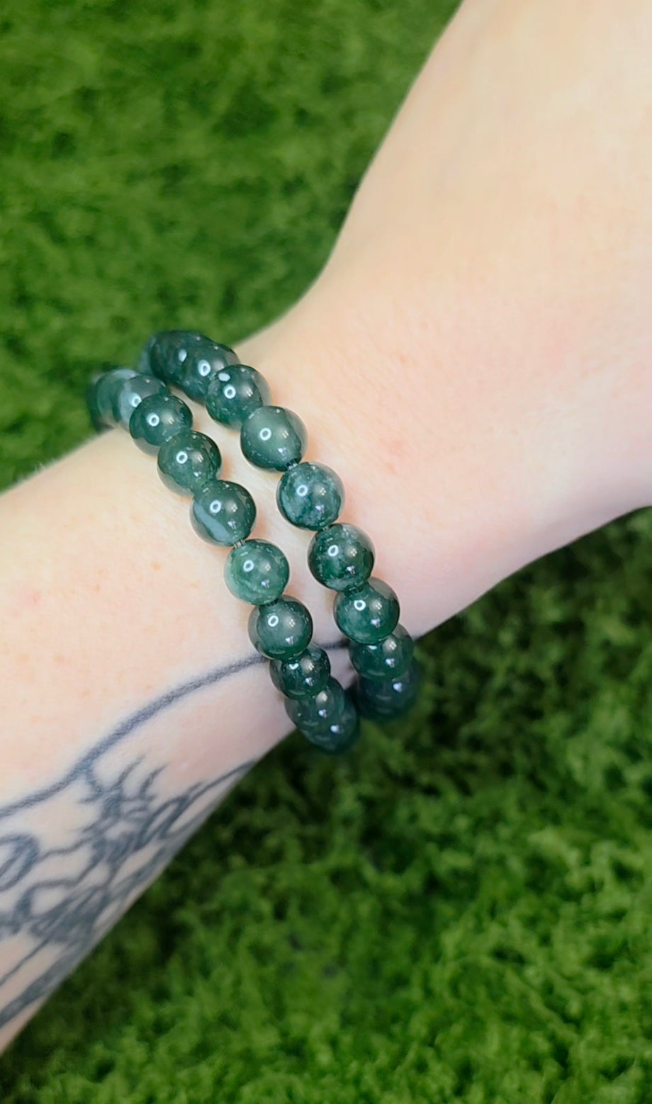 7mm Jadeite Stretch Bracelet