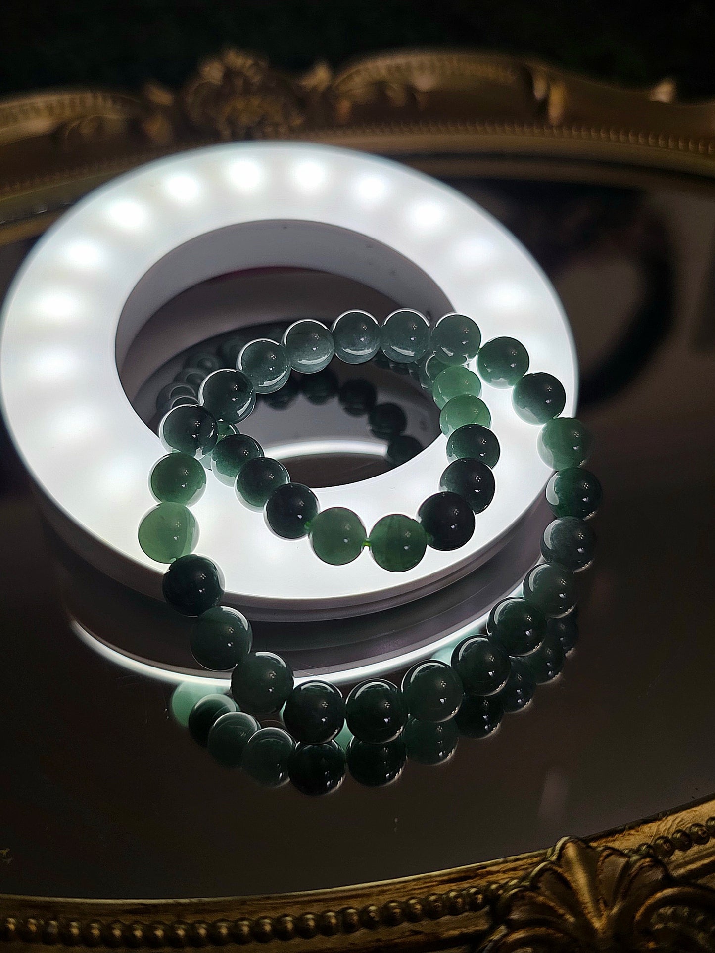 8mm Jadeite Stretch Bracelet