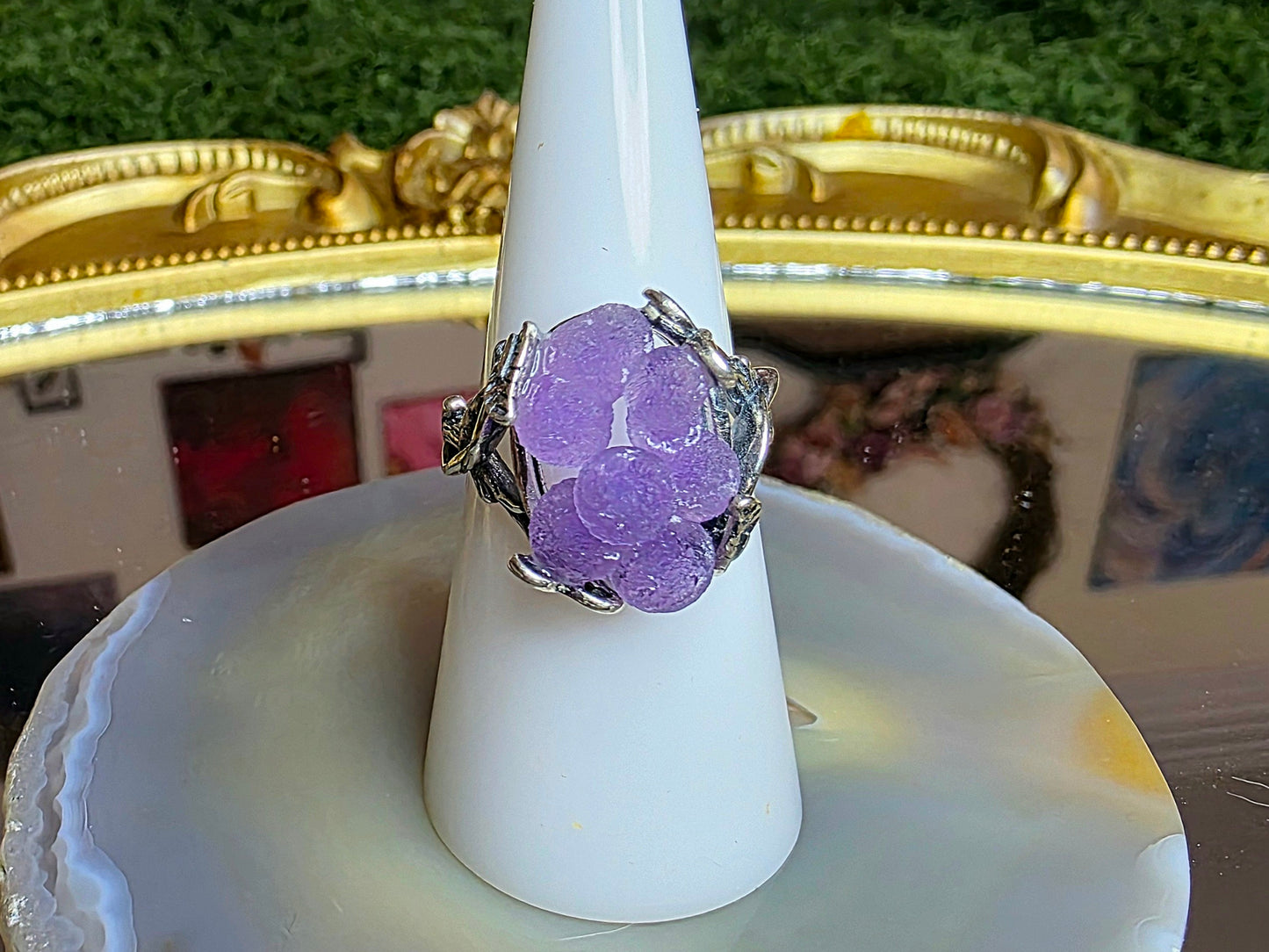 Grape Agate Ring A