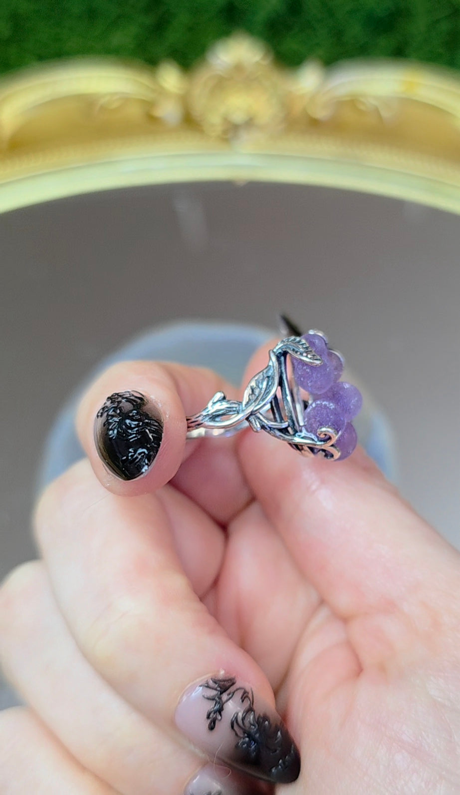 Grape Agate Ring A