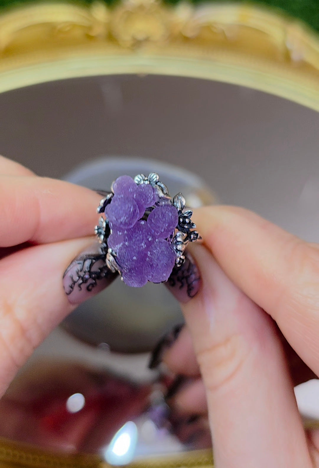 Grape Agate Ring B