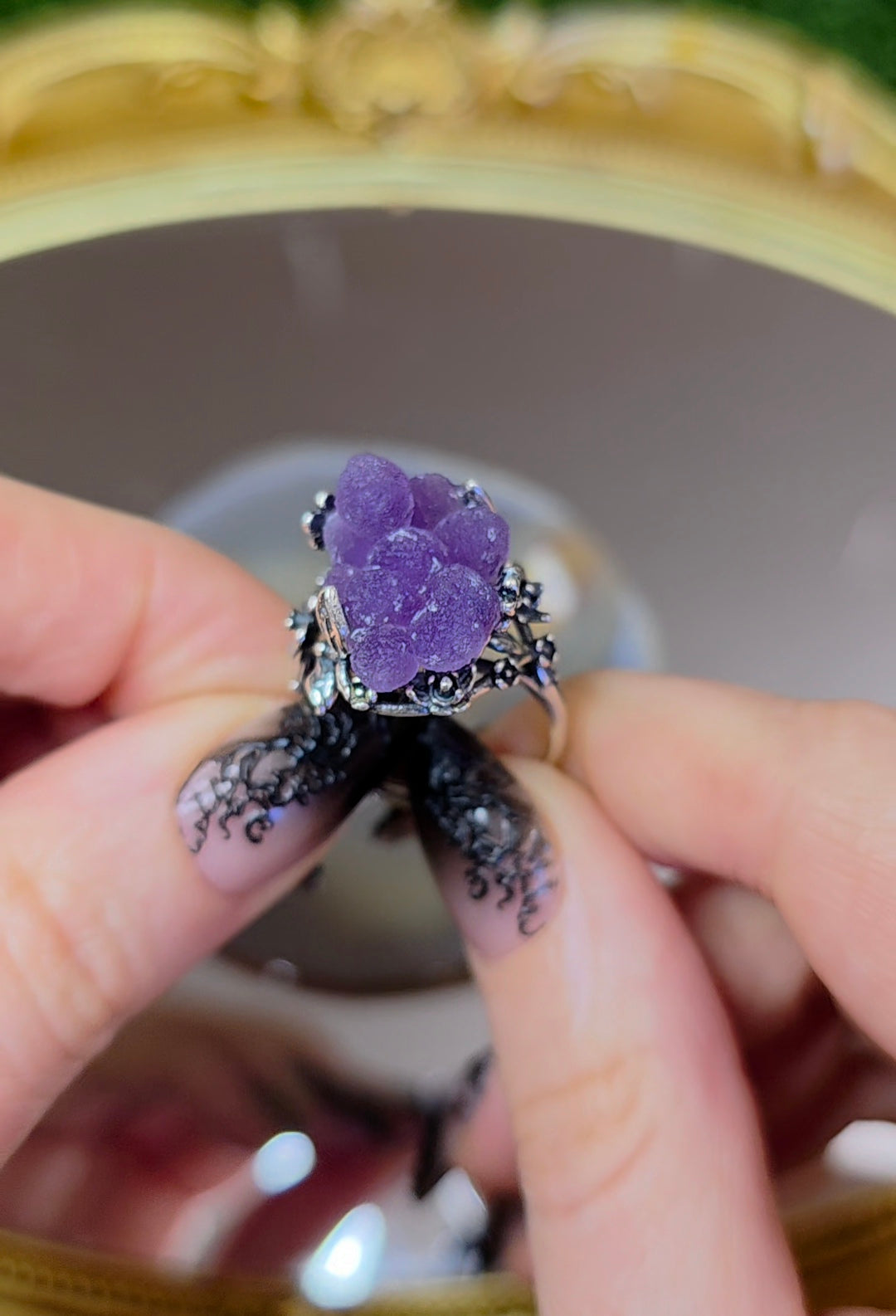 Grape Agate Ring B