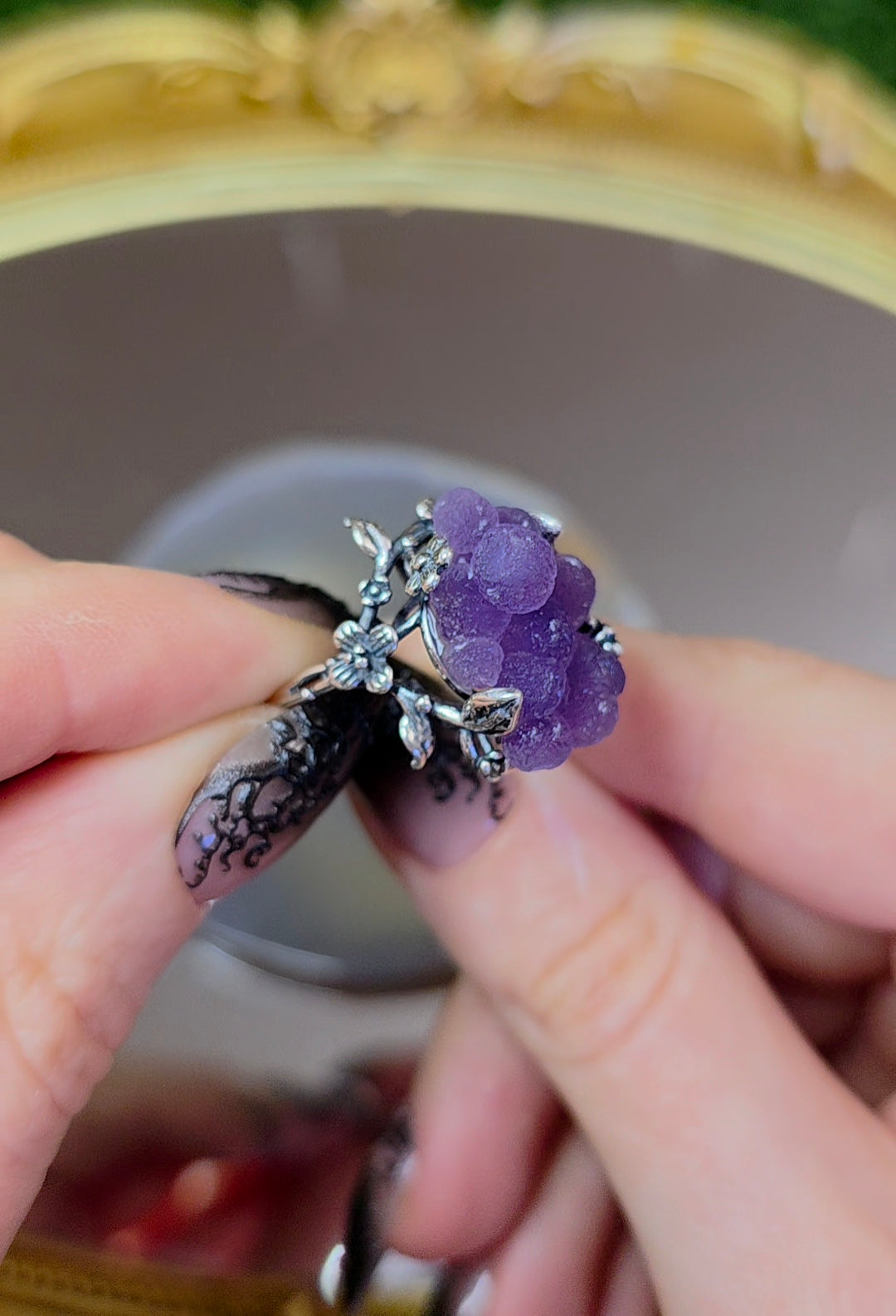 Grape Agate Ring B
