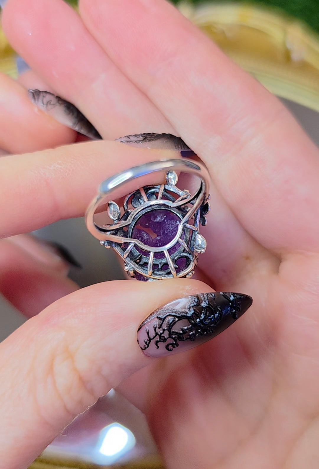 Grape Agate Ring B