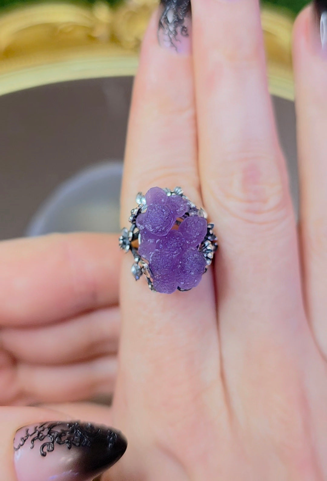 Grape Agate Ring B