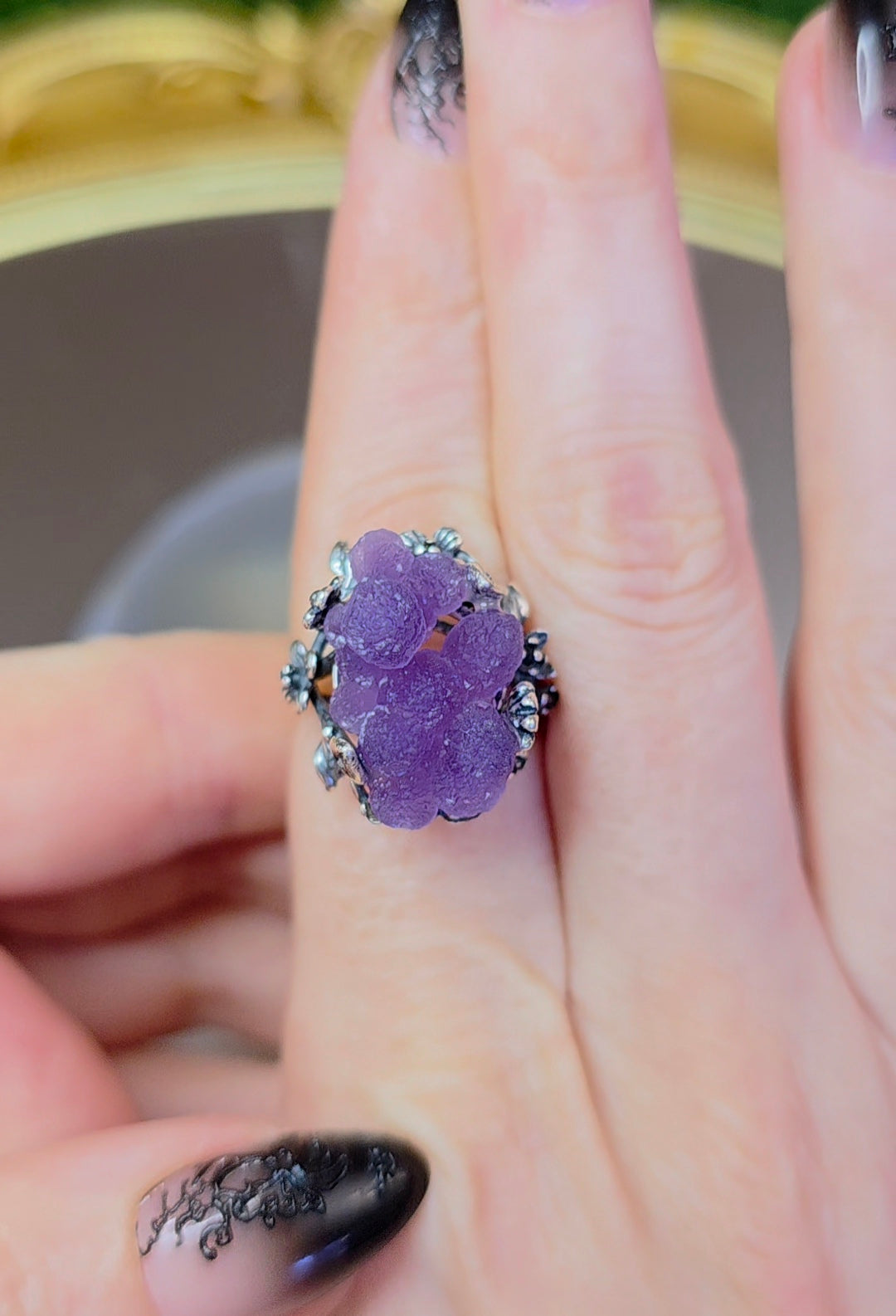 Grape Agate Ring B