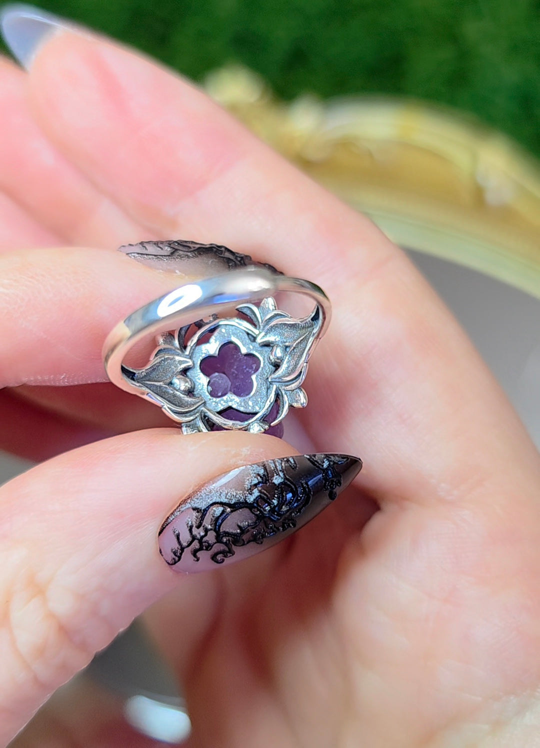 Grape Agate Ring C