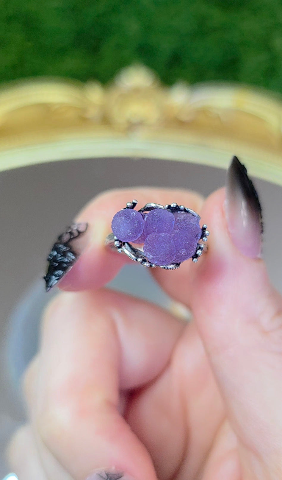 Grape Agate Ring D