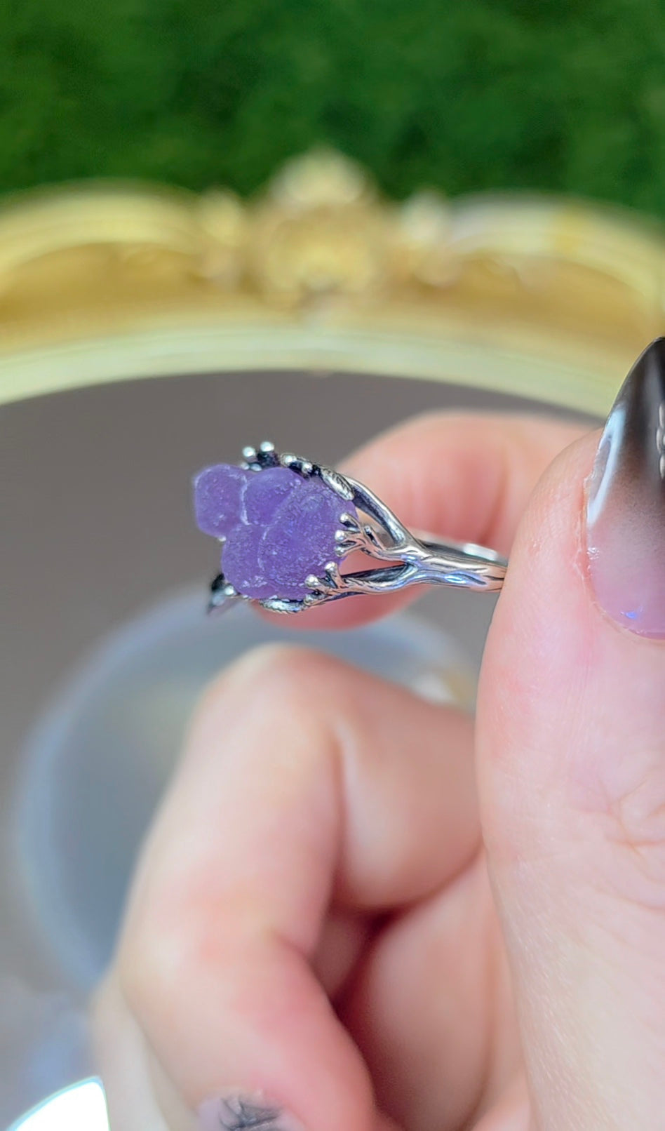 Grape Agate Ring D