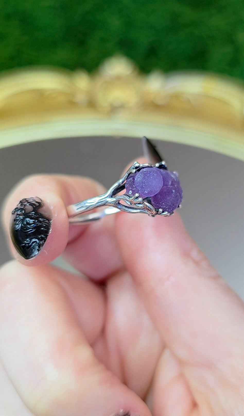 Grape Agate Ring D
