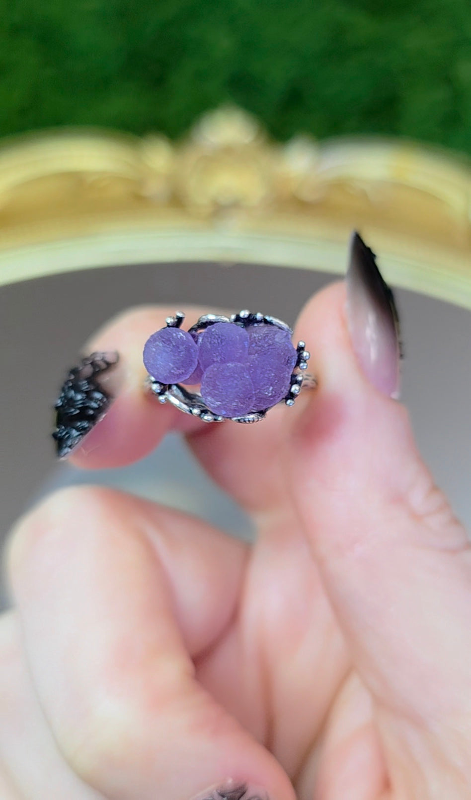 Grape Agate Ring D