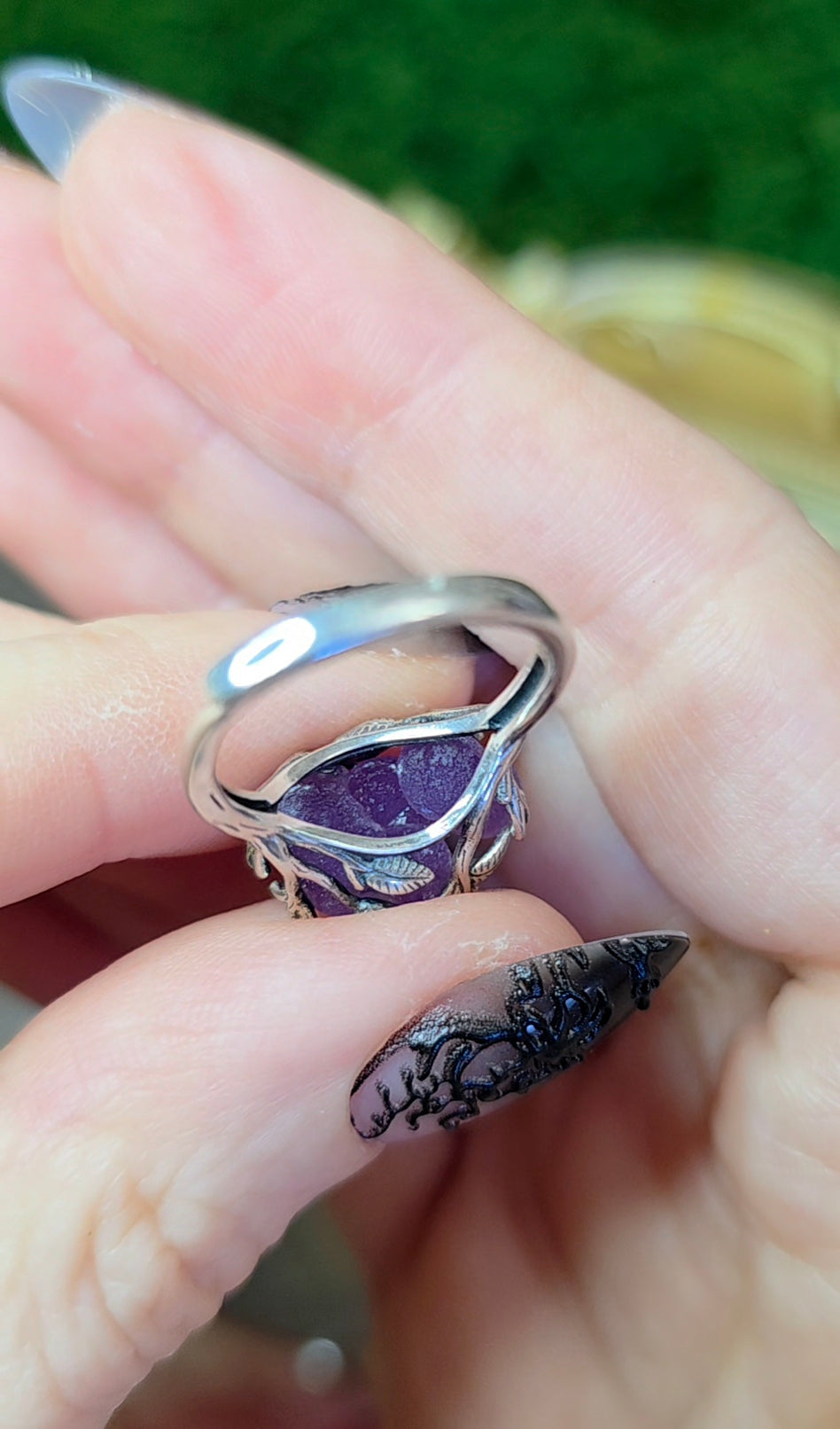 Grape Agate Ring D