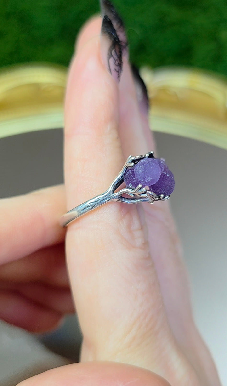 Grape Agate Ring D