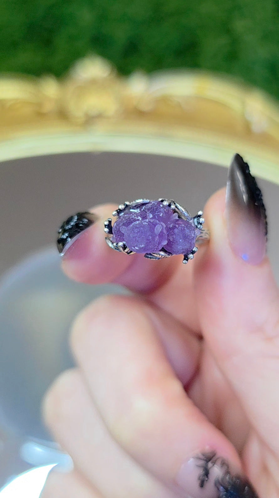 Grape Agate Ring E
