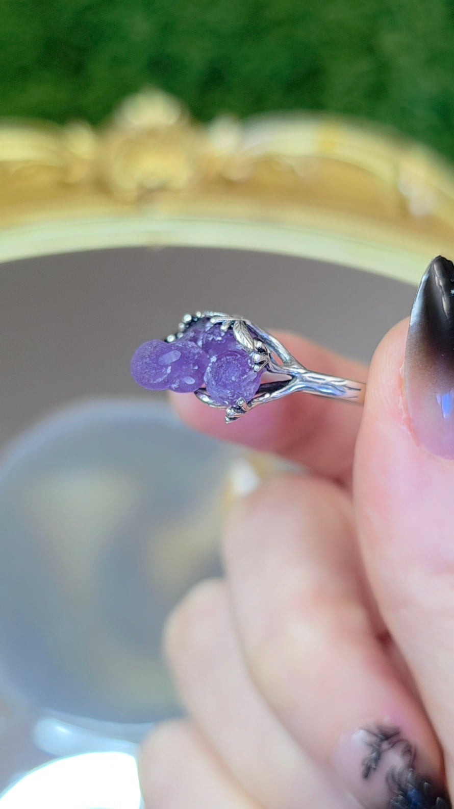 Grape Agate Ring E