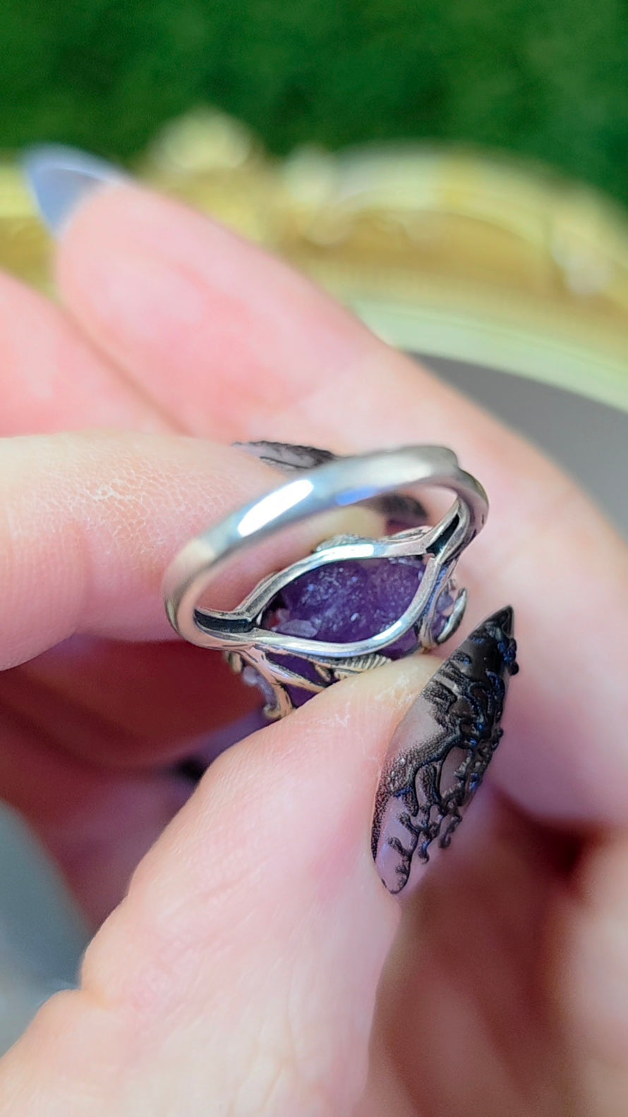 Grape Agate Ring E