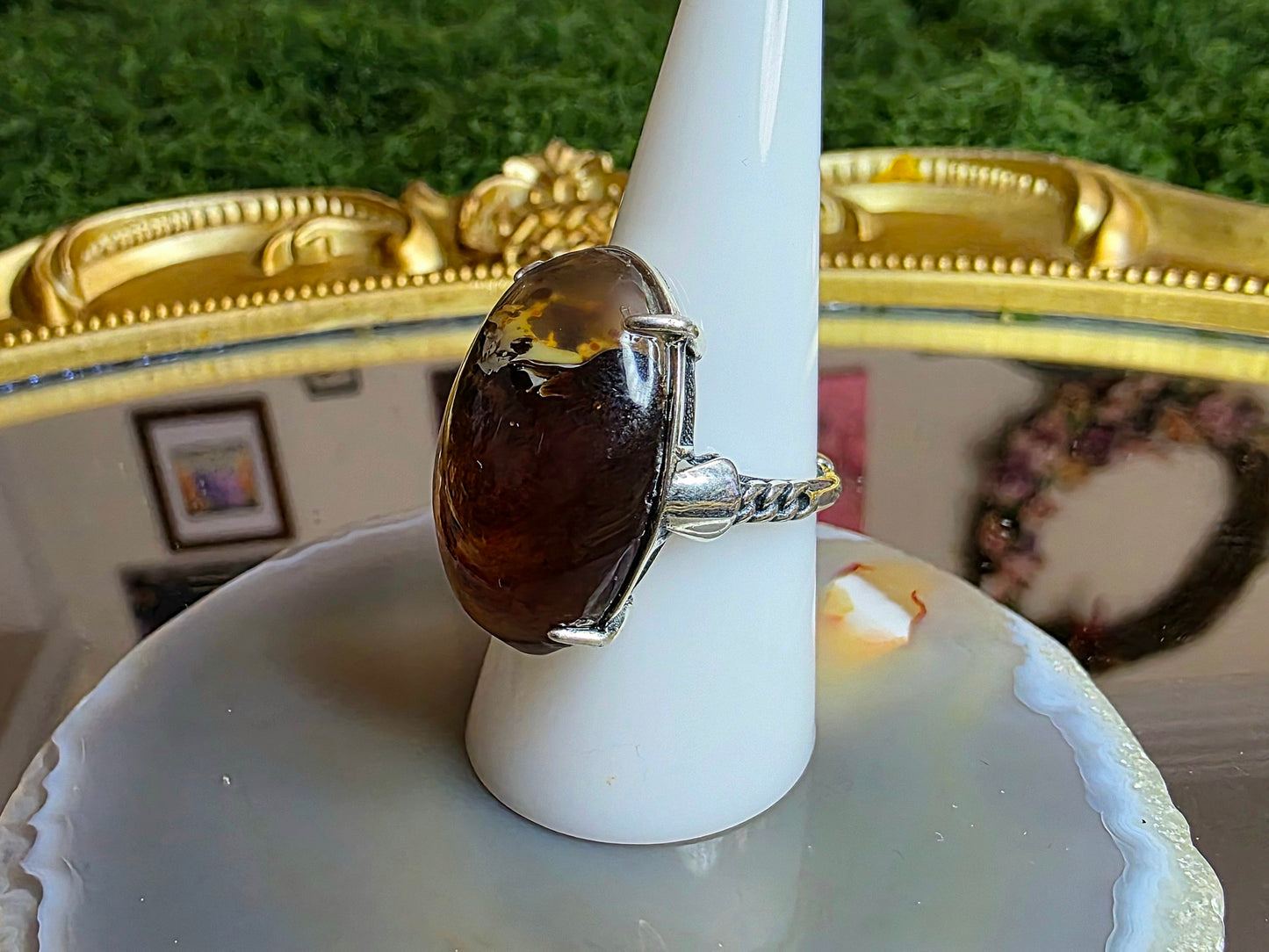 Indonesian Sumatra Amber Ring