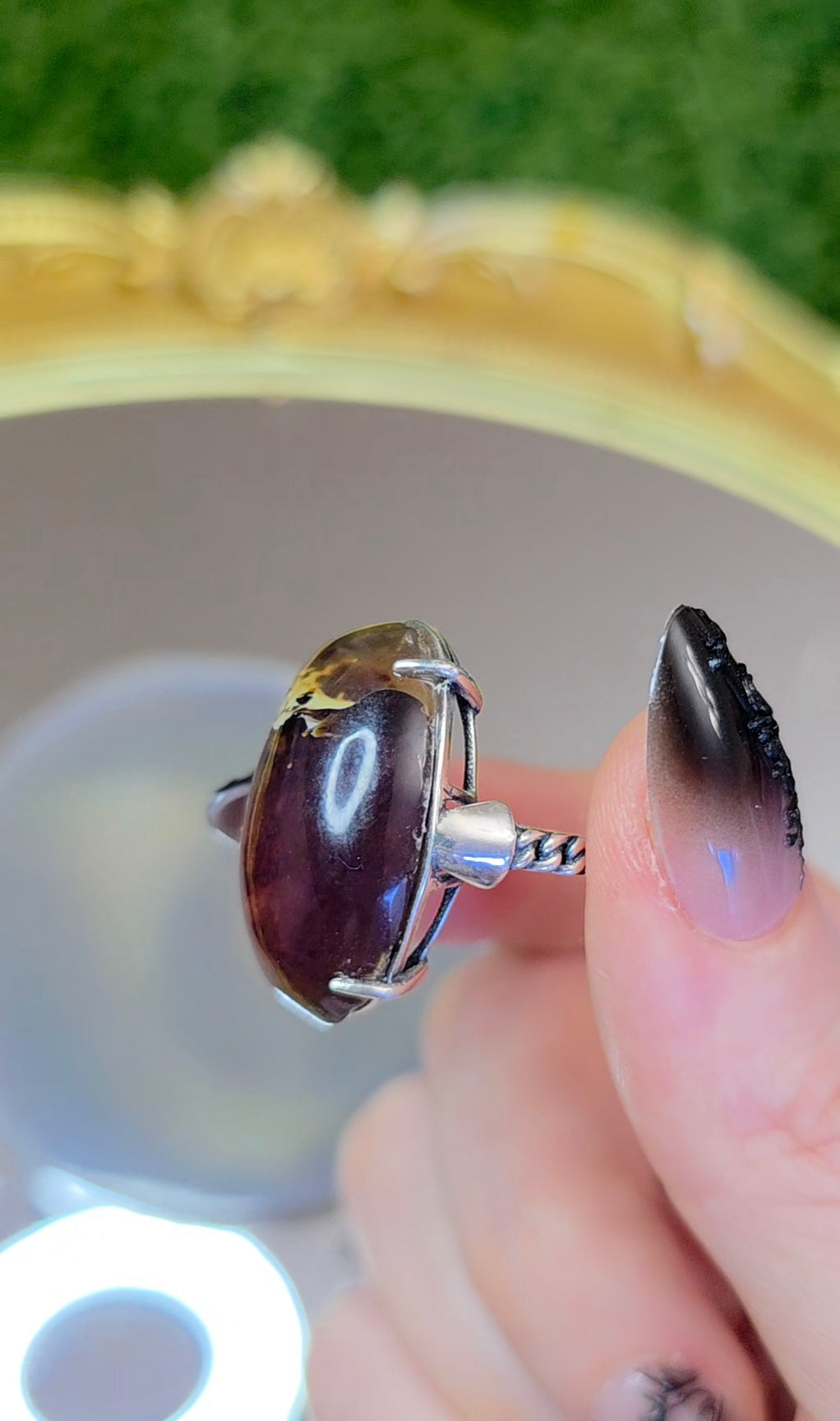 Indonesian Sumatra Amber Ring
