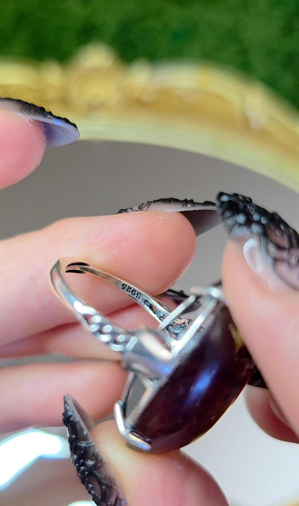 Indonesian Sumatra Amber Ring