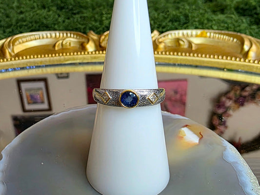 Blue Sapphire Stacking Ring