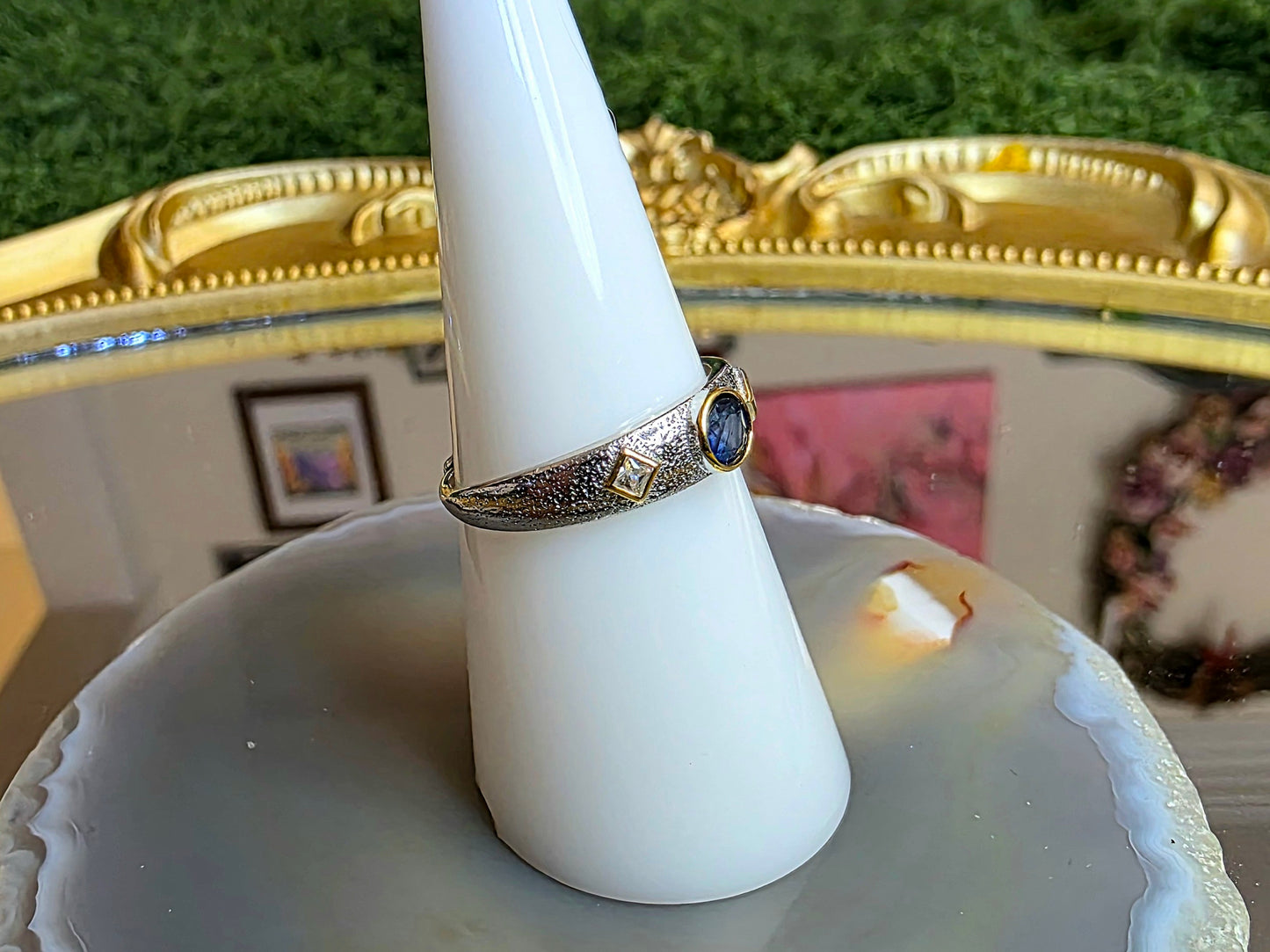 Blue Sapphire Stacking Ring
