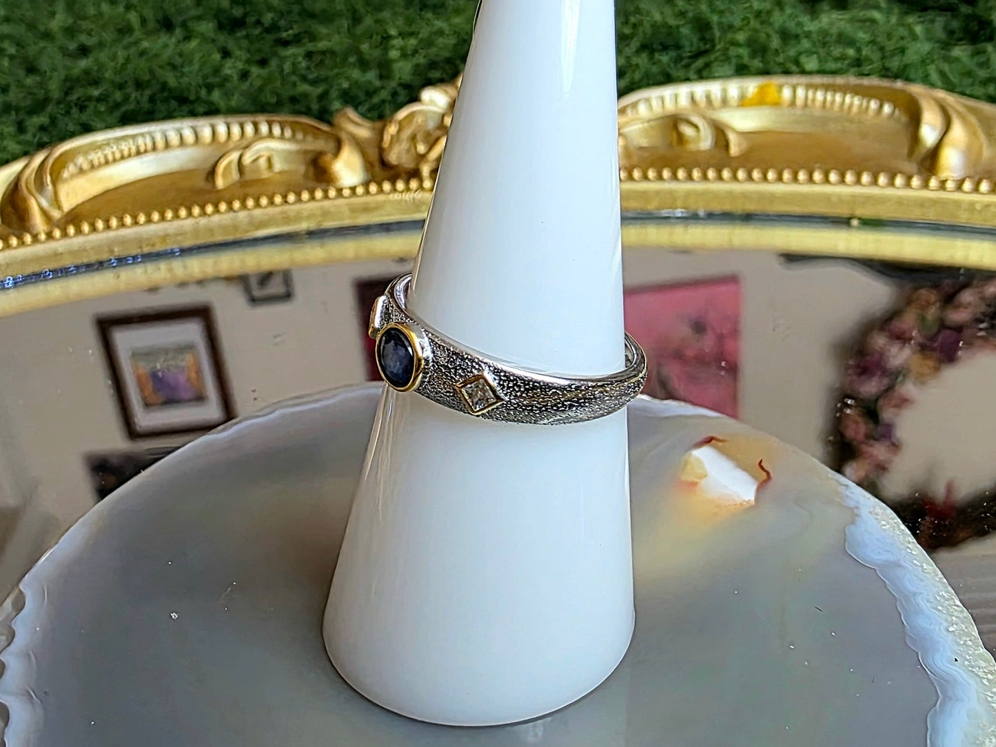 Blue Sapphire Stacking Ring