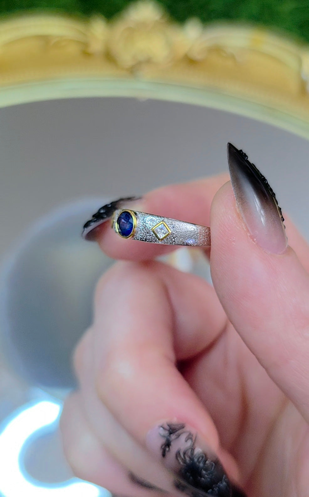 Blue Sapphire Stacking Ring