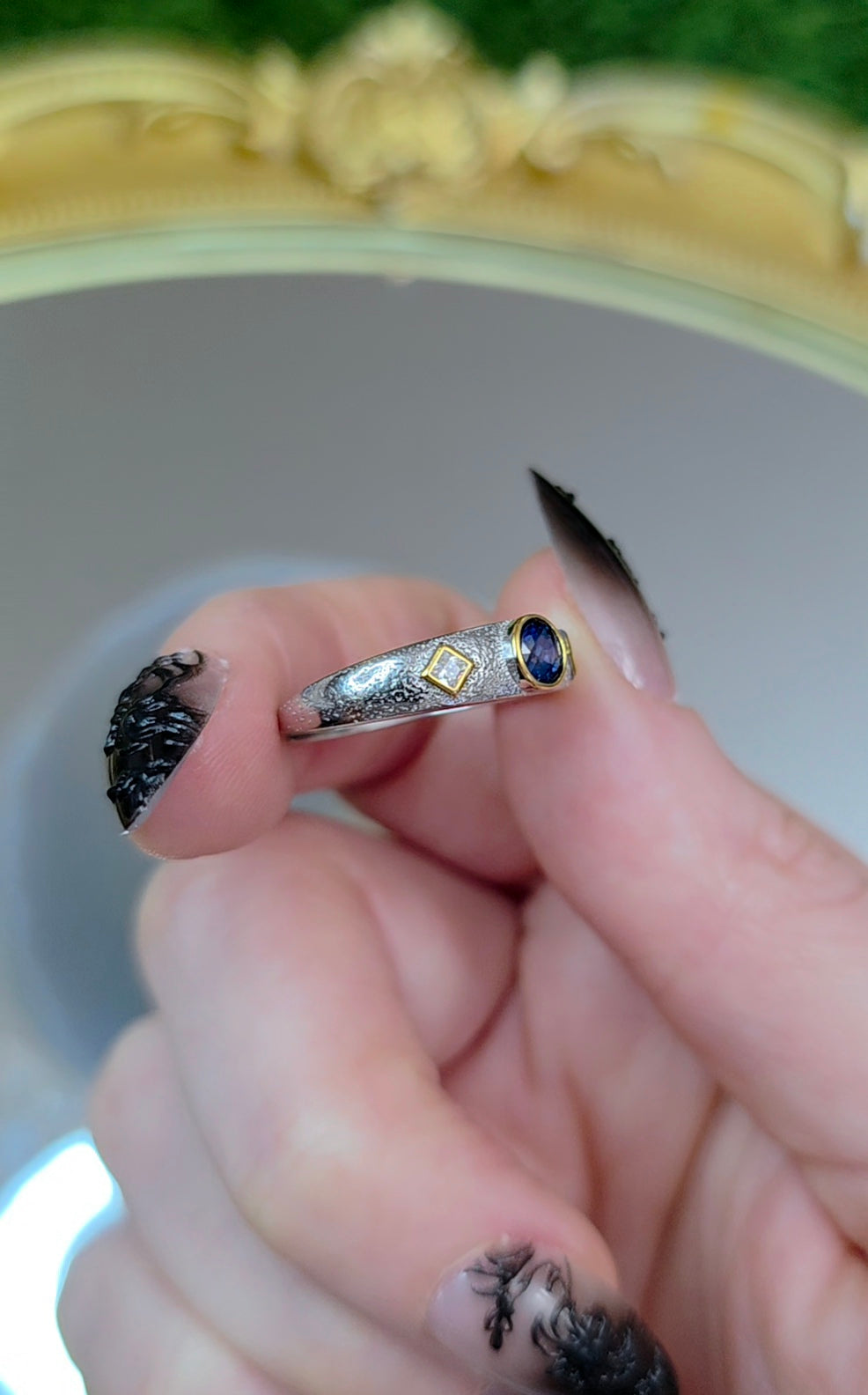 Blue Sapphire Stacking Ring