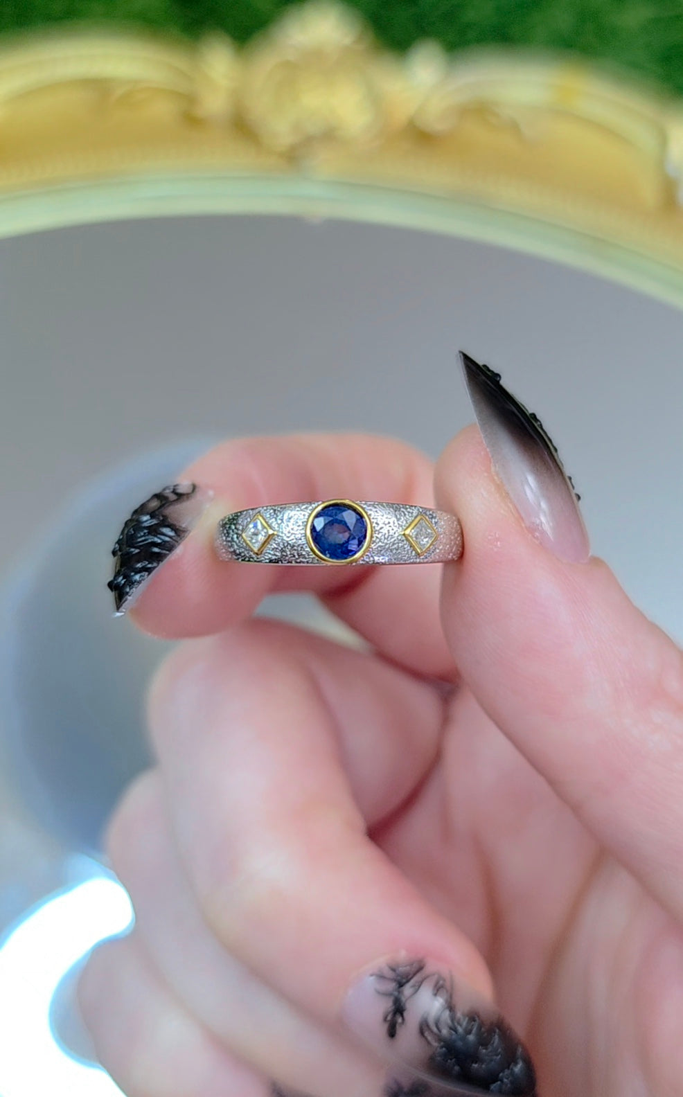Blue Sapphire Stacking Ring