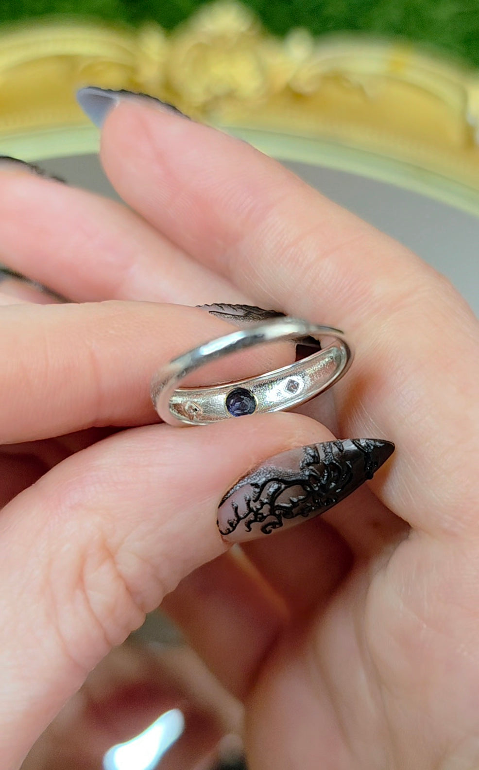 Blue Sapphire Stacking Ring