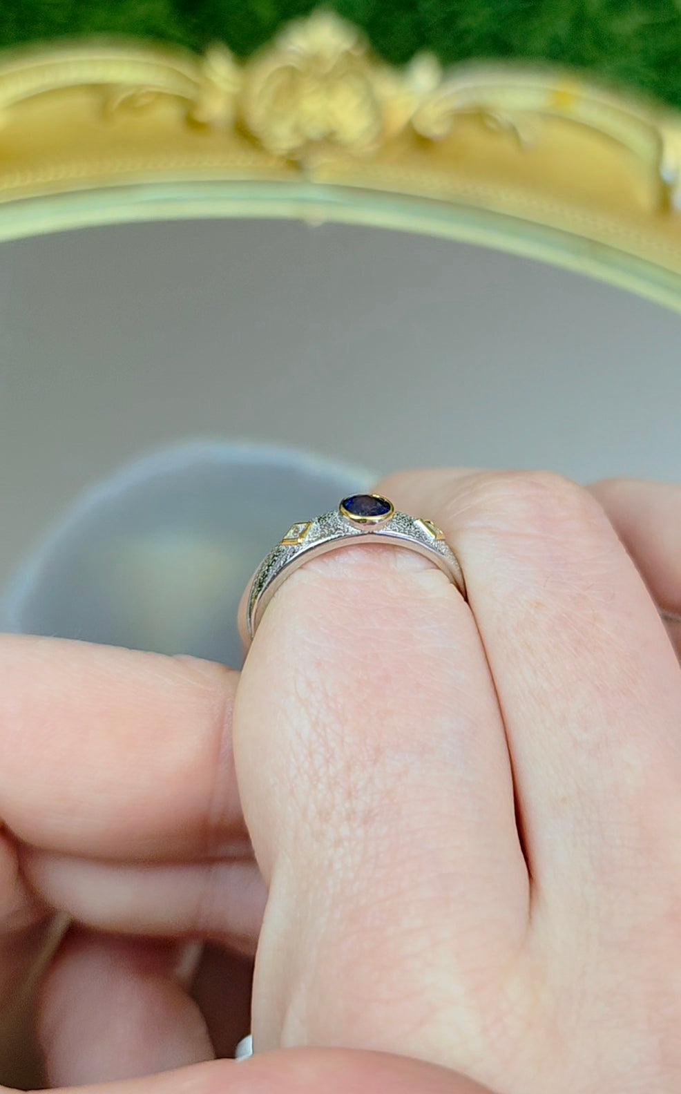 Blue Sapphire Stacking Ring