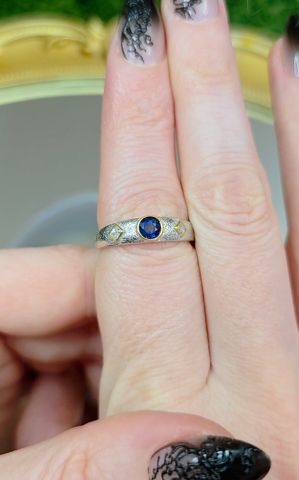 Blue Sapphire Stacking Ring