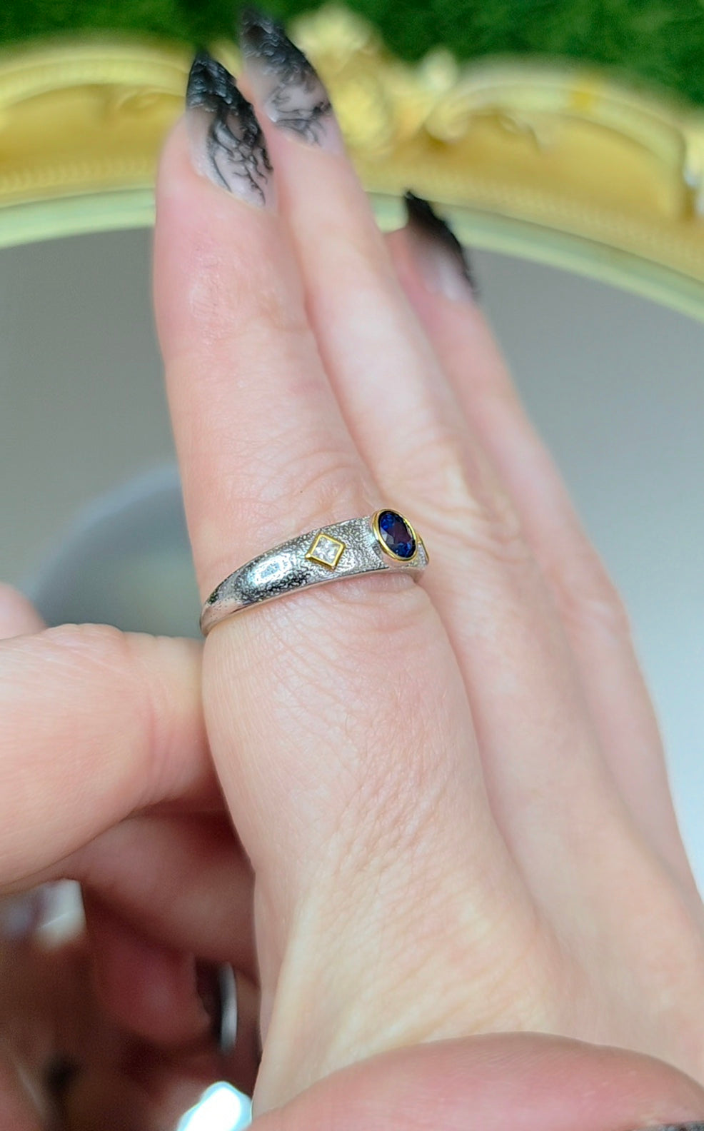 Blue Sapphire Stacking Ring