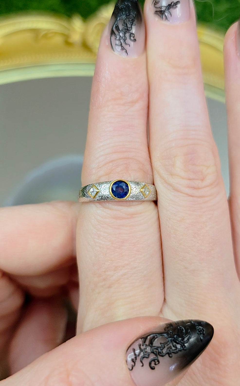 Blue Sapphire Stacking Ring