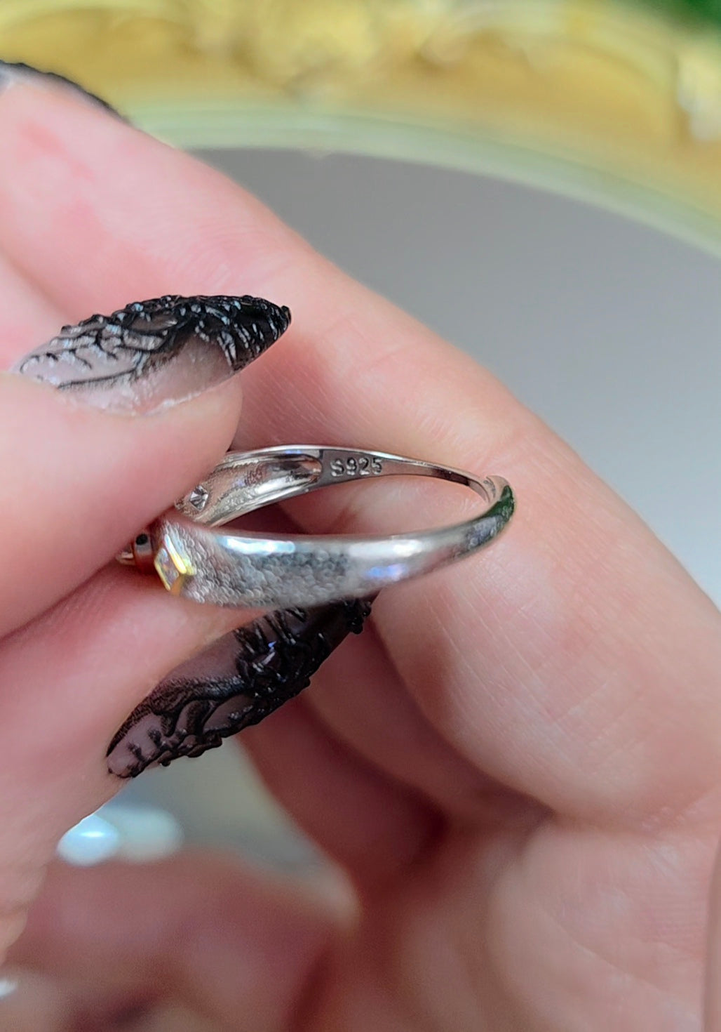 Rainbow Moonstone Stacking Ring