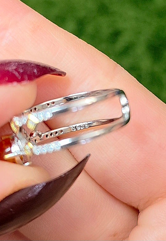 Golden Sunstone Double Ring A