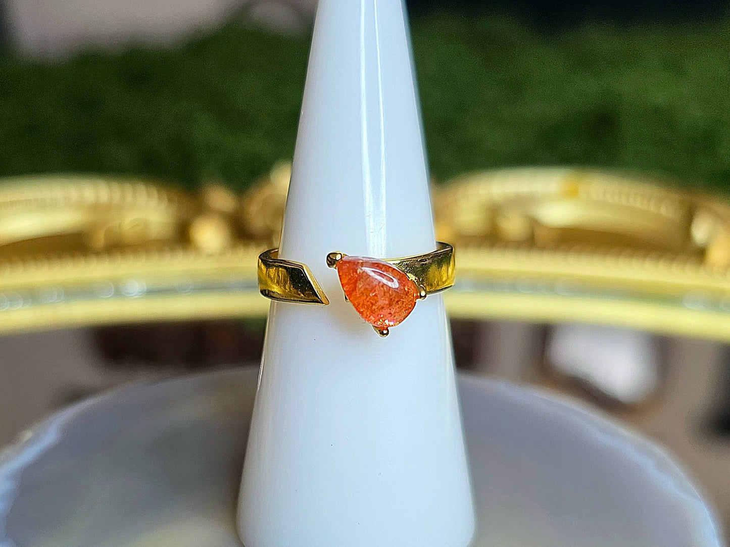 Golden Sunstone Wrap Ring A