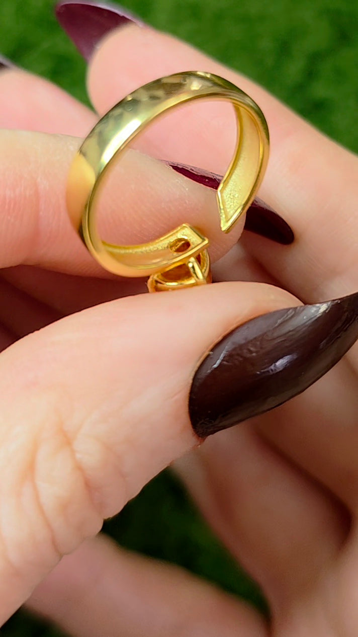 Golden Sunstone Wrap Ring A