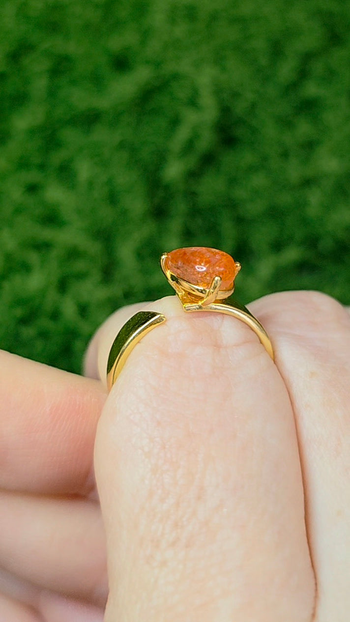 Golden Sunstone Wrap Ring A