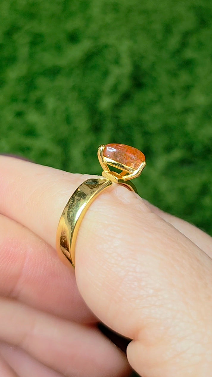 Golden Sunstone Wrap Ring A