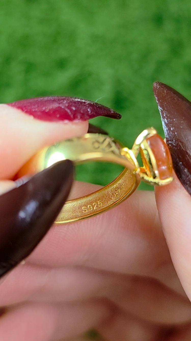 Golden Sunstone Wrap Ring B