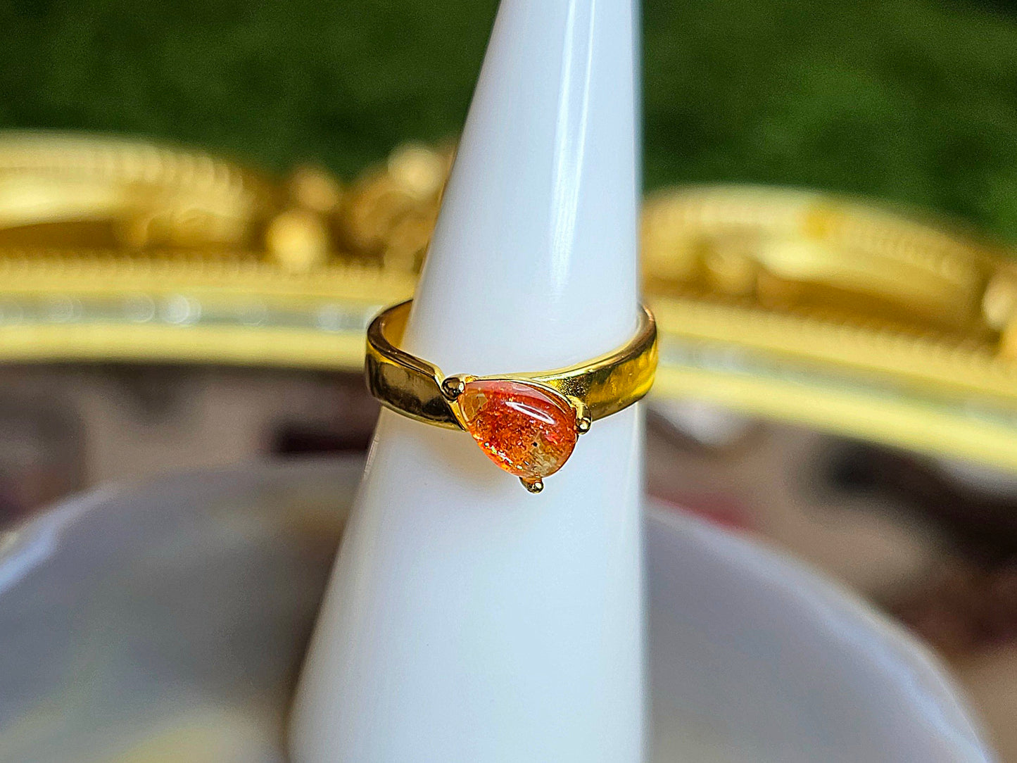 Golden Sunstone Wrap Ring B