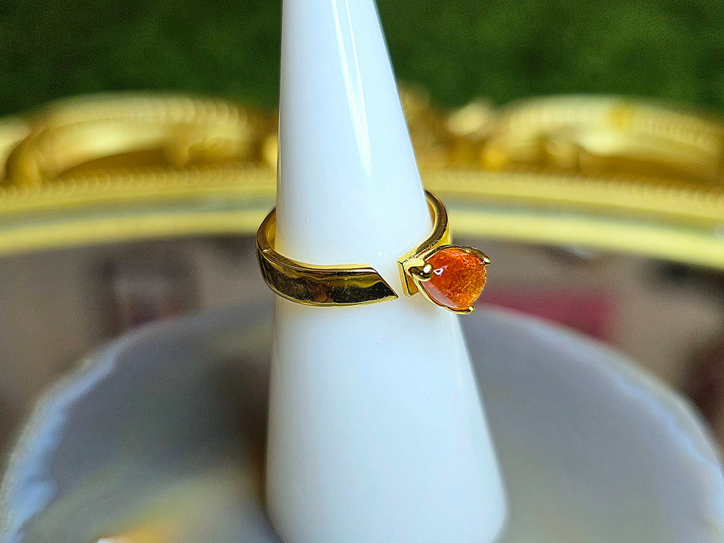 Golden Sunstone Wrap Ring B