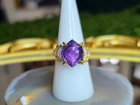 Amethyst Devil's Eye Ring