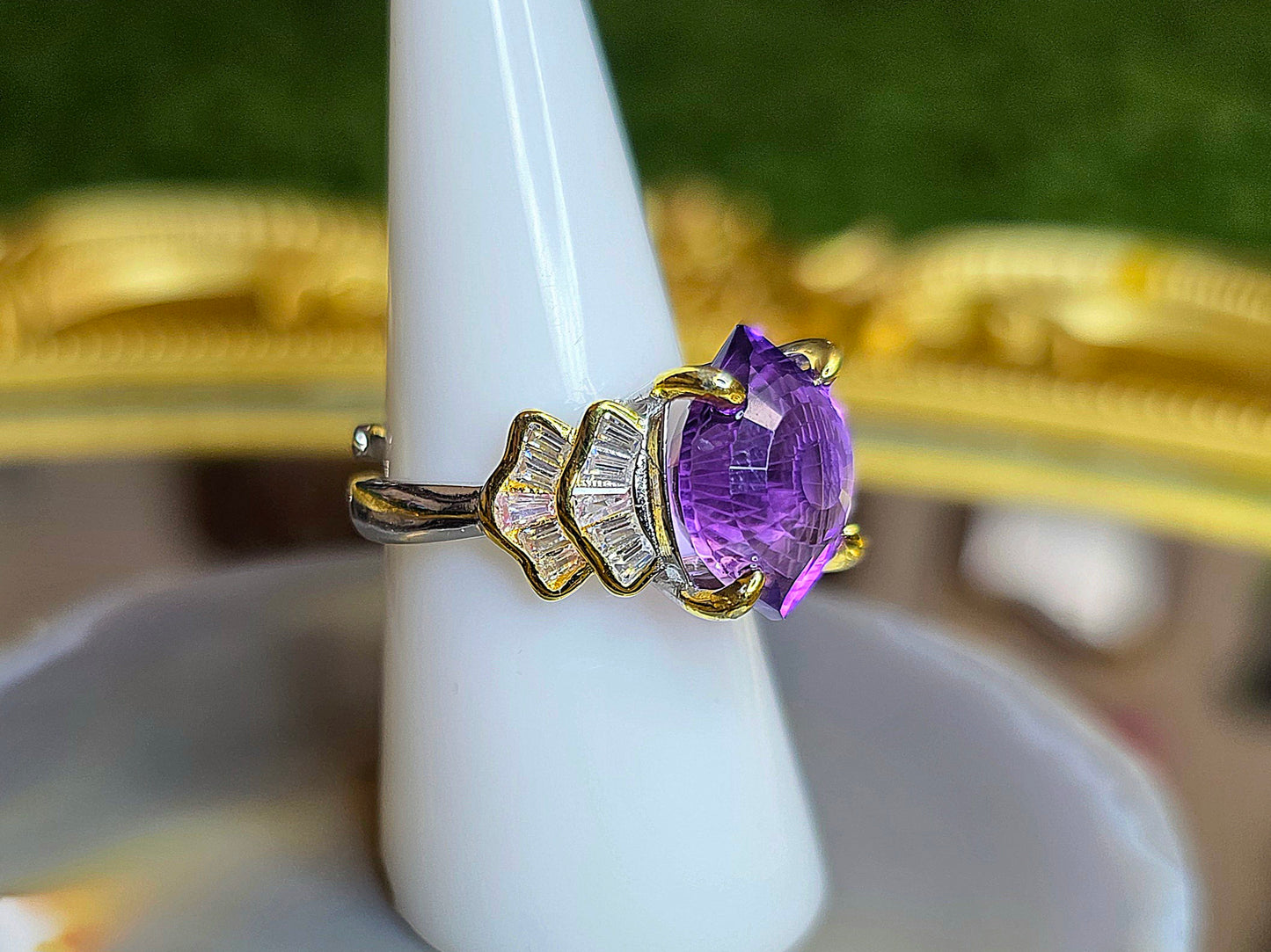 Amethyst Devil's Eye Ring